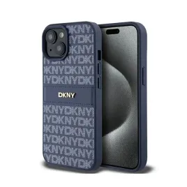 dkny-leather-mono-stripe-and-metal-logo-etui-iphone-15-14-13-niebieski