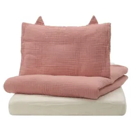 ikea-guldvavare-komplet-poscieli-do-lozeczka-bladorozowy-bezowy-60x120-cm