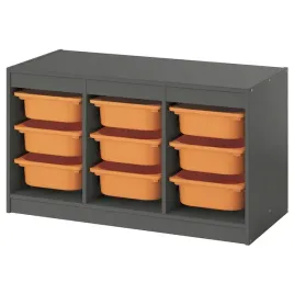 ikea-trofast-regal-z-pojemnikami-szary-jasnopomaranczowy-99x44x56-cm