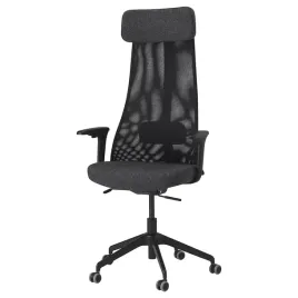 ikea-jarvfjallet-krzeslo-biurowe-z-podlokietnikami-gunnared-ciemnoszary