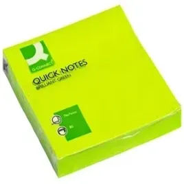 bloczek-samoprzylepny-q-connect-76x76mm-zielony