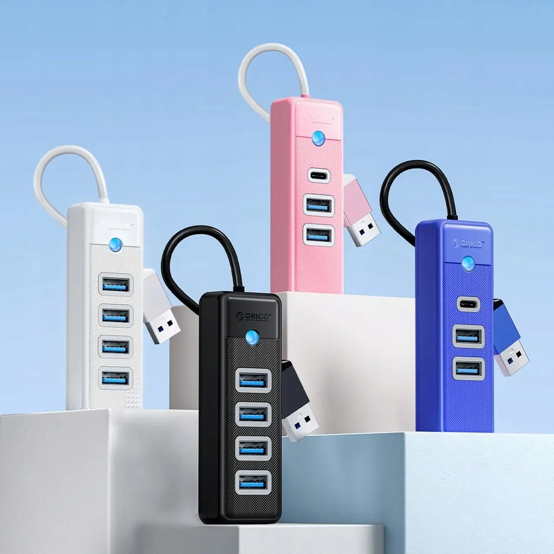 orico-hub-usb-c-2x-usb-a-3-1-usb-c-stan-nowy
