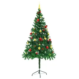 sztuczna-choinka-z-bombkami-i-lampkami-zielona-180-cm