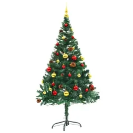 sztuczna-choinka-z-bombkami-i-lampkami-zielona-150-cm