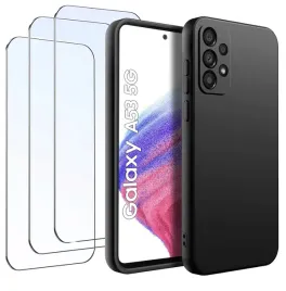 zestaw-etui-do-samsung-a53-5g-or-matowe-czarne-silikon-slim-3-sztuki-szklo