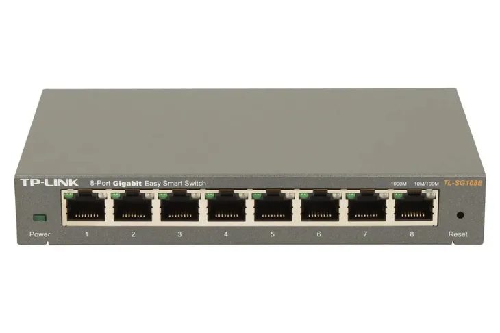 tp-link-przelacznik-smart-tl-sg108e-8x1gbe-waga-z-opakowaniem-0-65-kg-stan-nowy