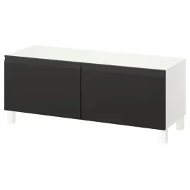 ikea-besta-lawa-tv-z-drzwiami-bialy-hammarsmed-antracyt-120x42x48-cm