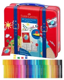 flamastry-connector-40-szt-metalowa-walizka-faber-castell