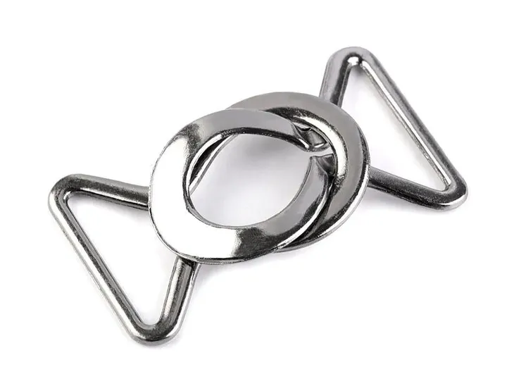 Zapięcie ozdobne klamra 31x52mm metal nie rdzewieje / kol. SREBRNY