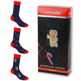 cornette-skarpety-meskie-swiateczne-3pak-a56-39-41
