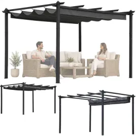 pergola-tarasowa-ogrodowa-3x4-m-zadaszenie-altana-metalowa-szara