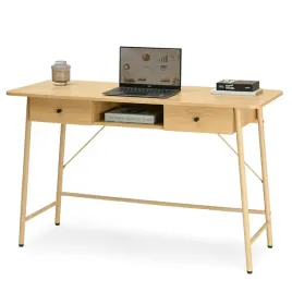szerokie-biurko-120-cm-debowe-z-szufladami-i-polka-do-home-office-johan