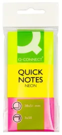 bloczek-samoprzylepny-q-connect-38x51mm-3x50k-neon-mix