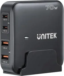unitek-ladowarka-biurkowa-gan-70w-2xusb-a-2xusb-c