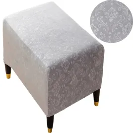 pokrowiec-na-podnozek-puf-welur-oeko-tex-ornament-premium-elastyczny-szary