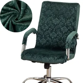 pokrowiec-na-fotel-obrotowy-krzeslo-biurowe-welur-ornament-oeko-tex-zielony