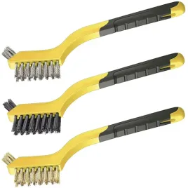 szczotki-druciane-waskie-dwustronne-zestaw-stal-nierdzewna-nylon-mosiadz-x3