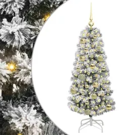 nowoczesna-sztuczna-choinka-120-cm-z-led-i-metalowym-stojakiem-zielono-bia