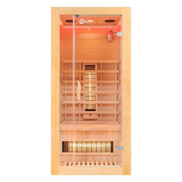 Sauna na podczerwień infrared Wewnętrzna 1 osobowa 90X90X190 OświetlenieLED