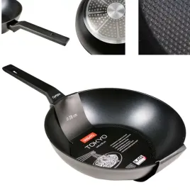 patelnia-wok-czarna-vavio-tokyo-28-cm