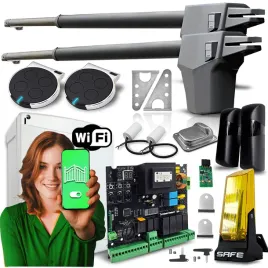 naped-do-bramy-dwuskrzydlowej-zestaw-automat-2-piloty-silownik-wifi-lampa