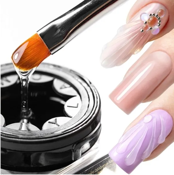Żel Do Zdobień MOLLYNAILS 5g Efekt 3D Relief Top Gel Sculpture architektury