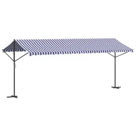 baldachim-tarasowy-600x300x260cm-niebiesko-bialy