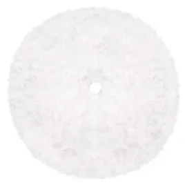 mata-dywanik-pod-choinke-bialy-142cm-okragly