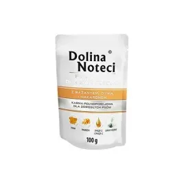 dolina-noteci-karma-mokra-premium-bazant-dynia-makaron-dla-malych-ras-100g