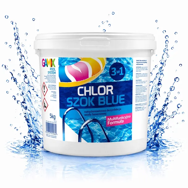 Chlor szok blue do basenu szybka dezynfekcja jacuzzi 5kg