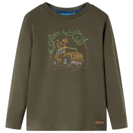 koszulka-dziecieca-z-dlugimi-rekawami-khaki-92