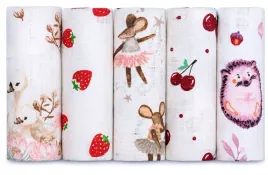 pielucha-pieluszka-tetrowa-5-pak-zestaw-5-szt-pieluszki-truskawki-wisienki
