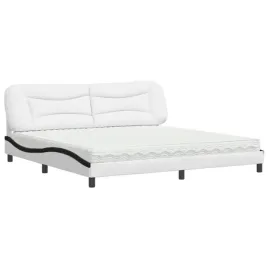lozko-z-materacem-hvar-bialo-czarne-200x200-cm-sztuczna-skora