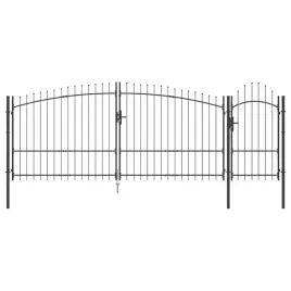 brama-ogrodowa-z-blokada-woerden-szary-100-x-400-cm-stal