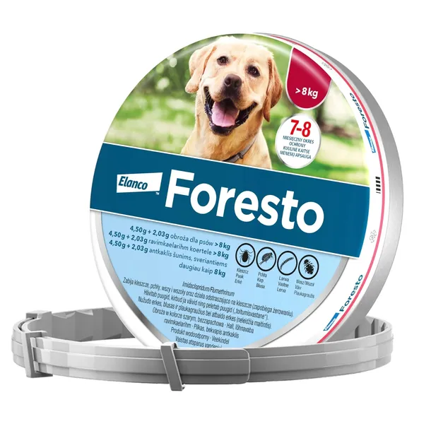 Elanco Foresto Obroża przeciwko kleszczom dla psów powyżej 8kg