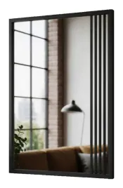 lustro-w-czarnej-aluminiowej-ramie-loft-60x50-lamele-bezkurzowe