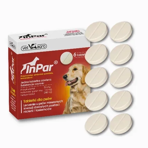 InPar Tabletki na odrobaczanie odrobaczenie dla psa 10 tabletek