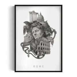 ozdoba-obraz-z-grafika-w-pieknej-ramie-rome-grafika-alicji-kocurek-70x100