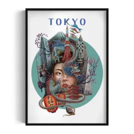 ozdobny-scienny-obraz-w-ramie-z-grafika-tokyo-autorka-alicja-kocurek-70x100