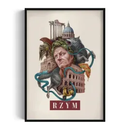 ozdobny-scienny-obraz-w-ramie-z-grafika-rzym-autorka-alicja-kocurek-70x100