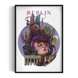 ozdoba-obraz-z-grafika-w-pieknej-ramie-berlin-grafika-alicji-kocurek-70x100