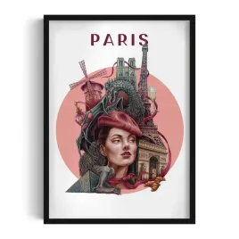 nowoczesna-dekoracja-scienna-paris-grafika-autorstwa-alicji-kocurek-50x70