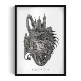 ozdoba-obraz-z-grafika-w-pieknej-ramie-krakow-grafika-alicji-kocurek-50x70