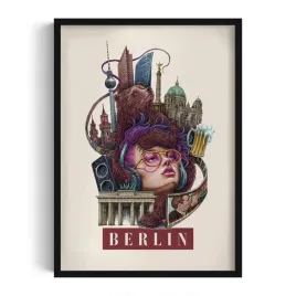 ozdoba-obraz-z-grafika-w-pieknej-ramie-berlin-autorka-alicja-kocurek-50x70