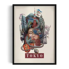 nowoczesna-dekoracja-scienna-tokyo-grafika-autorstwa-alicji-kocurek-50x70