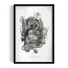 ozdobny-scienny-obraz-w-ramie-z-grafika-tokyo-grafika-alicji-kocurek-40x60