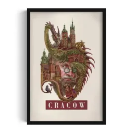 ozdobny-scienny-obraz-w-ramie-z-grafika-cracow-grafika-alicji-kocurek-40x60