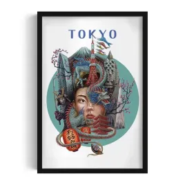 ozdoba-obraz-z-grafika-w-pieknej-ramie-tokyo-autorka-alicja-kocurek-40x60