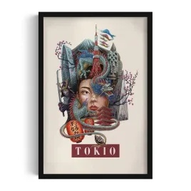 ozdoba-obraz-z-grafika-w-pieknej-ramie-tokio-autorka-alicja-kocurek-40x60