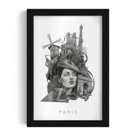 ozdobny-scienny-obraz-w-ramie-z-grafika-paris-autorka-alicja-kocurek-20x30